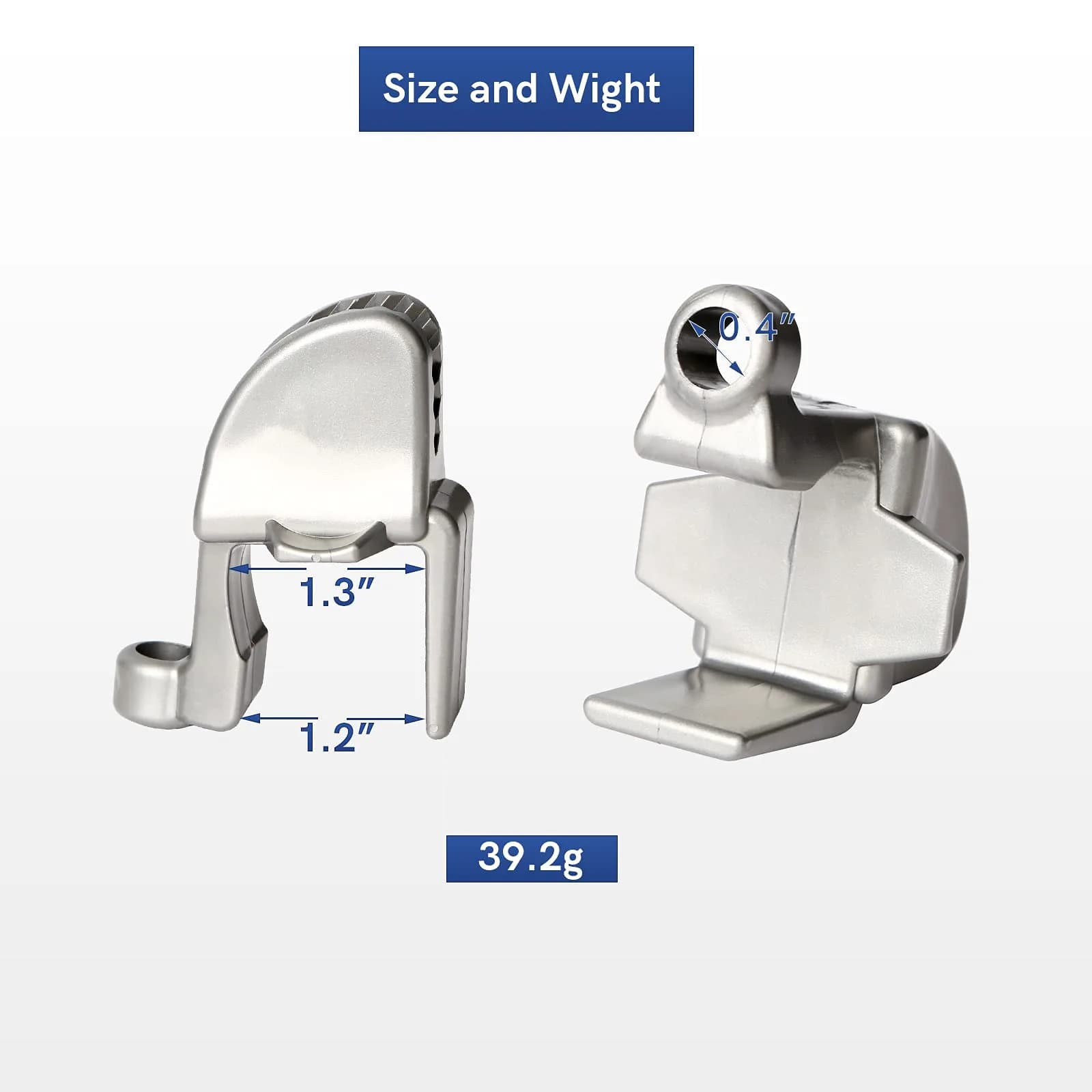 SailVoya Adjustable Pontoon Boat Fender Clips, 8 Pack | Secure 1-1.25" Square Rails - view 2