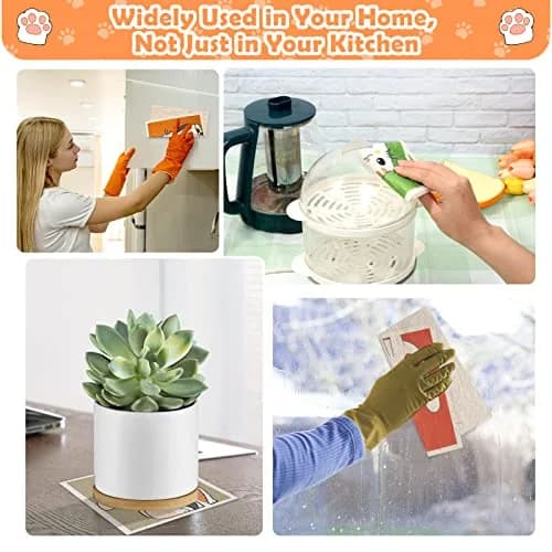 Lucomb Reusable Swedish Dish Cloths 8 Pack (20cm x 18cm / 8in x 7in) | Biodegradable & Odor-Resistant Kitchen Wipes thumbnail 6