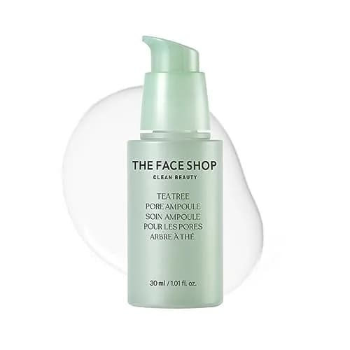 The Face Shop Tea Tree Pore Ampoule 1.01 Fl Oz | Soothes & Moisturizes Skin, Minimizes Pores thumbnail 1
