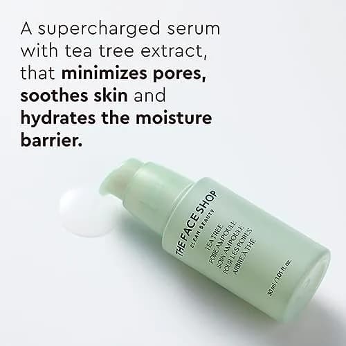 The Face Shop Tea Tree Pore Ampoule 1.01 Fl Oz | Soothes & Moisturizes Skin, Minimizes Pores thumbnail 2