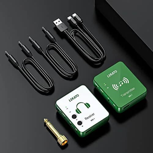 LEKATO 2.4G Wireless In-Ear Monitor System Green | 5-Hour Battery Life thumbnail 7