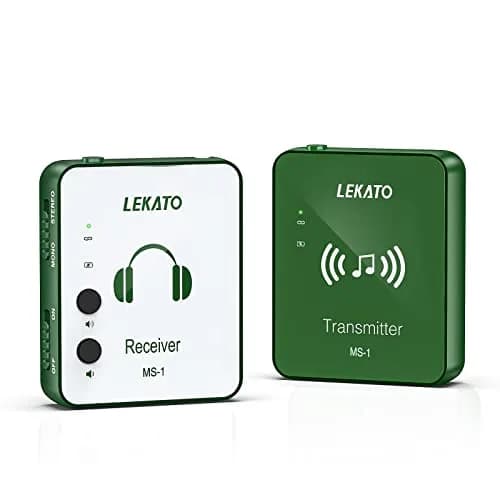 LEKATO 2.4G Wireless In-Ear Monitor System Green | 5-Hour Battery Life thumbnail 8