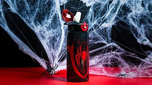 Zak Designs Spider-Man 25oz Leak-Proof Plastic Kids Water Bottle with Straw thumbnail 7