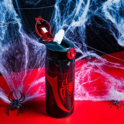 Zak Designs Spider-Man 25oz Leak-Proof Plastic Kids Water Bottle with Straw thumbnail 2