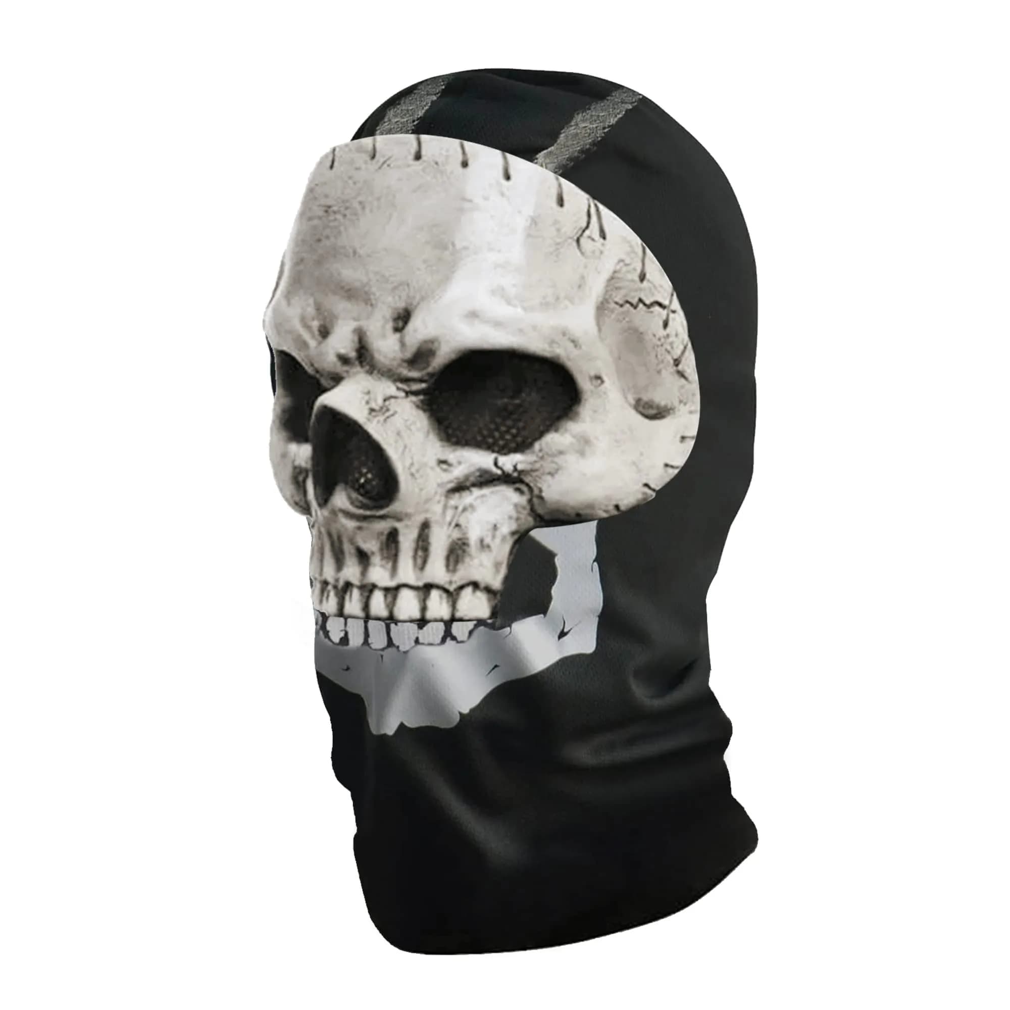 Masfrida Ghost Skull Full Face Mask - Style 1, One Size Unisex - view 3