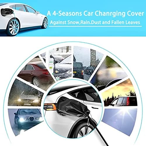 Moioee EV Charger Plug Port Cover Gray | Waterproof Magnetic Adhesion for Electric Vehicle Charging thumbnail 6