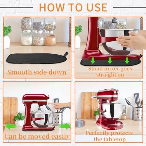 Owowong Sliding Mat for Kitchenaid Mixer 4.5-5 Qt | Appliance Slider Pad for Heavy Mixers thumbnail 4
