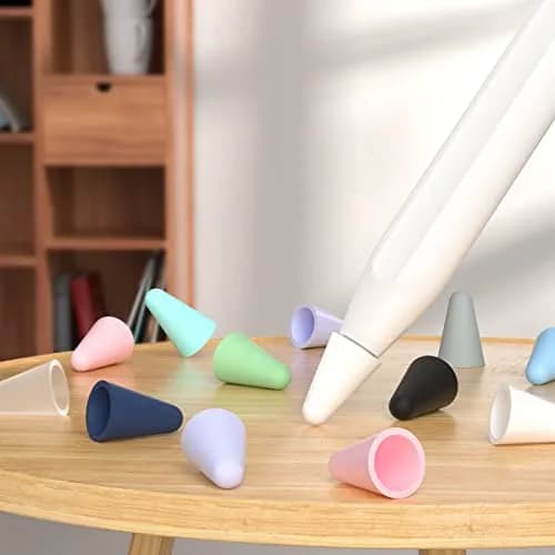 JOOSKO Milk White Silicone Nib Protectors for Apple Pencil 50 Pack | Noise-Free Drawing thumbnail 5