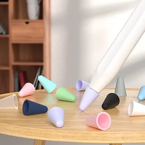 JOOSKO Silicone Tips Cover for Apple Pencil 2nd/1st Gen & USB-C | Noise-Free, Protective Lavender thumbnail 5