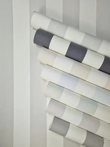 WALLCOVER Non-Woven Wallpaper Black Stripes 10.05 x 0.53 m | Modern Block Stripe Design for Home & Office thumbnail 5