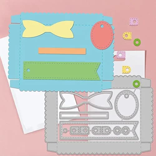 GLOBLELAND 3D Candy Box Cutting Dies Set | Reusable Carbon Steel Templates for Scrapbooking & Card Making (134x98mm, 4Pcs) thumbnail 3