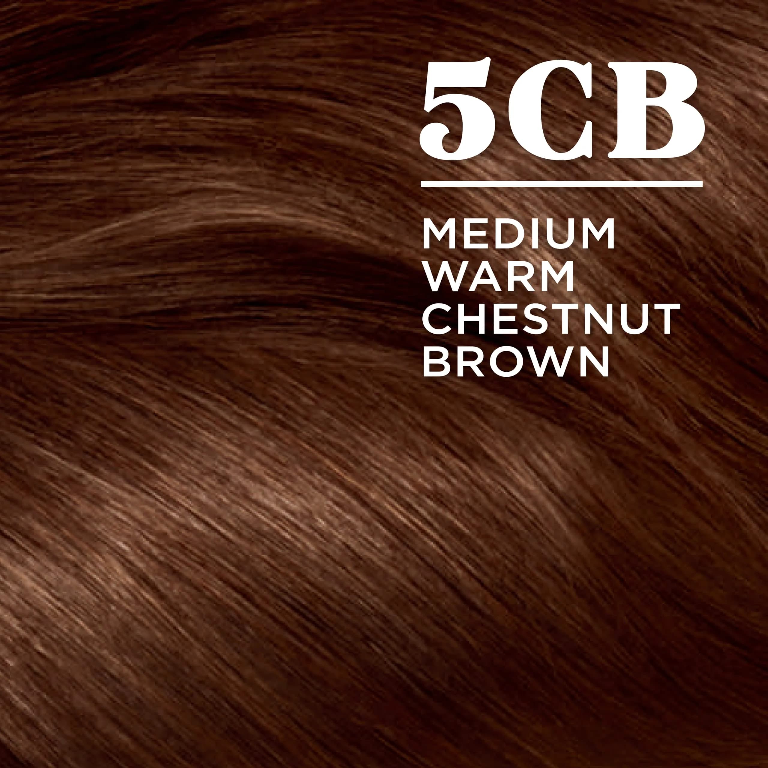 Clairol Nice'n Easy Permanent Hair Dye 5CB Medium Warm Chestnut Brown, 3-Pack - view 3