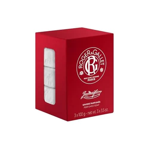 ROGER & GALLET Jean Marie Farina Perfumed Soap 3 x 3.5 oz | French citrus fragrance, gentle skin cleansing thumbnail 1