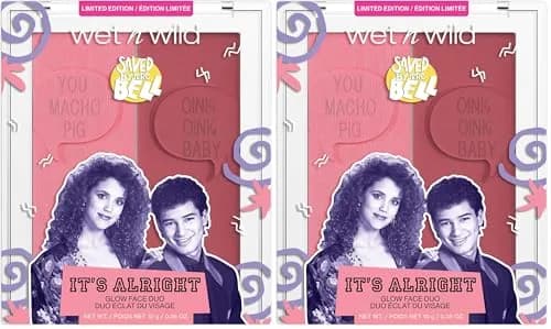 wet n wild Saved By The Bell Highlighter + Illuminator Duo | Glow Face Powder for Radiance (1 Count Pack of 2) thumbnail 1