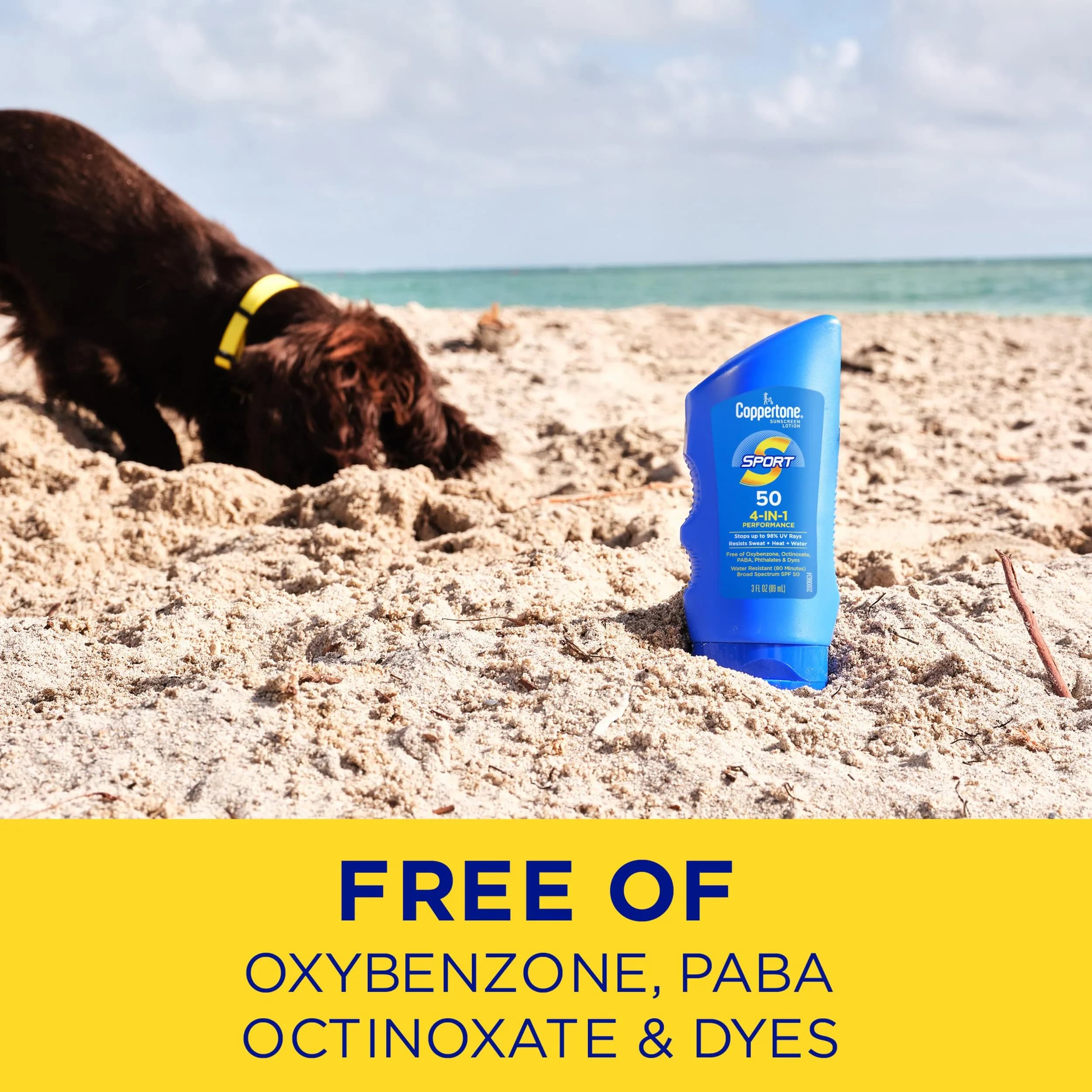 Coppertone Sport Sunscreen Lotion SPF 50, 12 x 90ml (3 Fl Oz) | Broad Spectrum UVA/UVB Protection - view 8