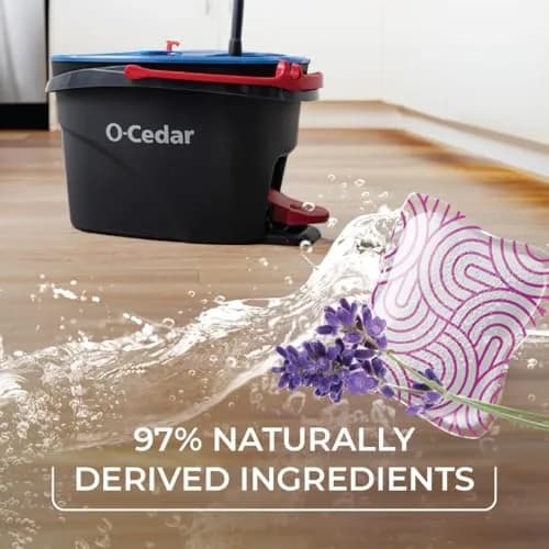 O-Cedar PACS Hard Floor Cleaner Lavender Scent 10ct (1-Pack) | Made with Naturally-Derived Ingredients thumbnail 3