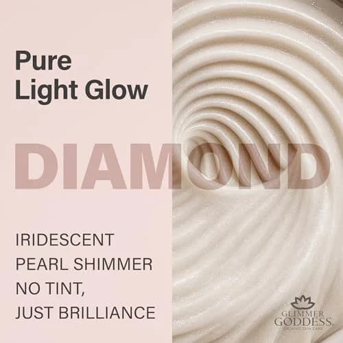 GLIMMER GODDESS Body Shimmer Butter for Glowing Skin, Diamond Super, 2oz | Customizable luminous glow, deep moisture & shimmer control thumbnail 5