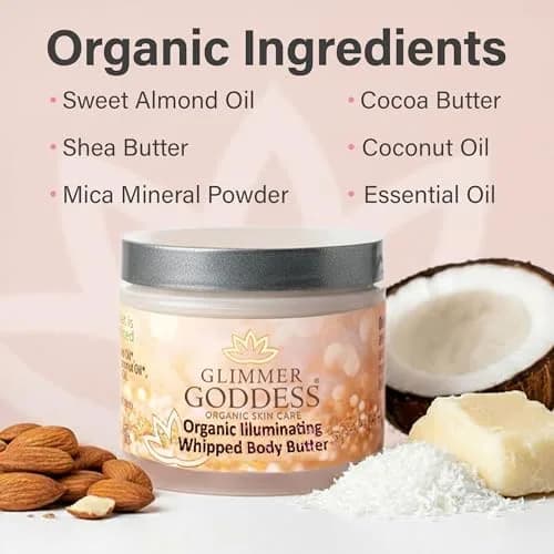 GLIMMER GODDESS Body Shimmer Butter for Glowing Skin, Diamond Super, 2oz | Customizable luminous glow, deep moisture & shimmer control thumbnail 2
