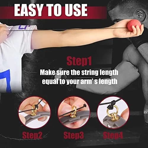 TOCO FREIDO MMA Punching Reflex Ball & Double End Ball Set | 4in (10.16cm) Diameter thumbnail 6