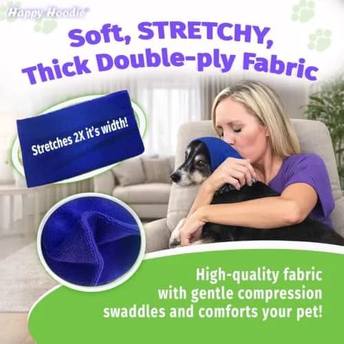 ZONI PETS Happy Hoodie The Original Dog & Cat Calming Band for Noise & Anxiety Relief | Stress & Noise Calmer (110 characters) thumbnail 7