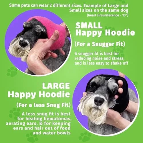 ZONI PETS Happy Hoodie The Original Dog & Cat Calming Band for Noise & Anxiety Relief | Stress & Noise Calmer (110 characters) thumbnail 8