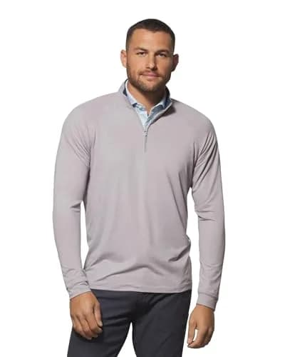 johnnie-O Freeborne Performance 1/4 Zip Pullover Seal/L | Lightweight, Stretch, Moisture-Wicking for Men thumbnail 1