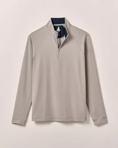 johnnie-O Freeborne Performance 1/4 Zip Pullover Seal/L | Lightweight, Stretch, Moisture-Wicking for Men thumbnail 5