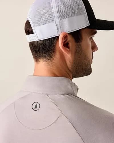 johnnie-O Freeborne Performance 1/4 Zip Pullover Seal/L | Lightweight, Stretch, Moisture-Wicking for Men thumbnail 3