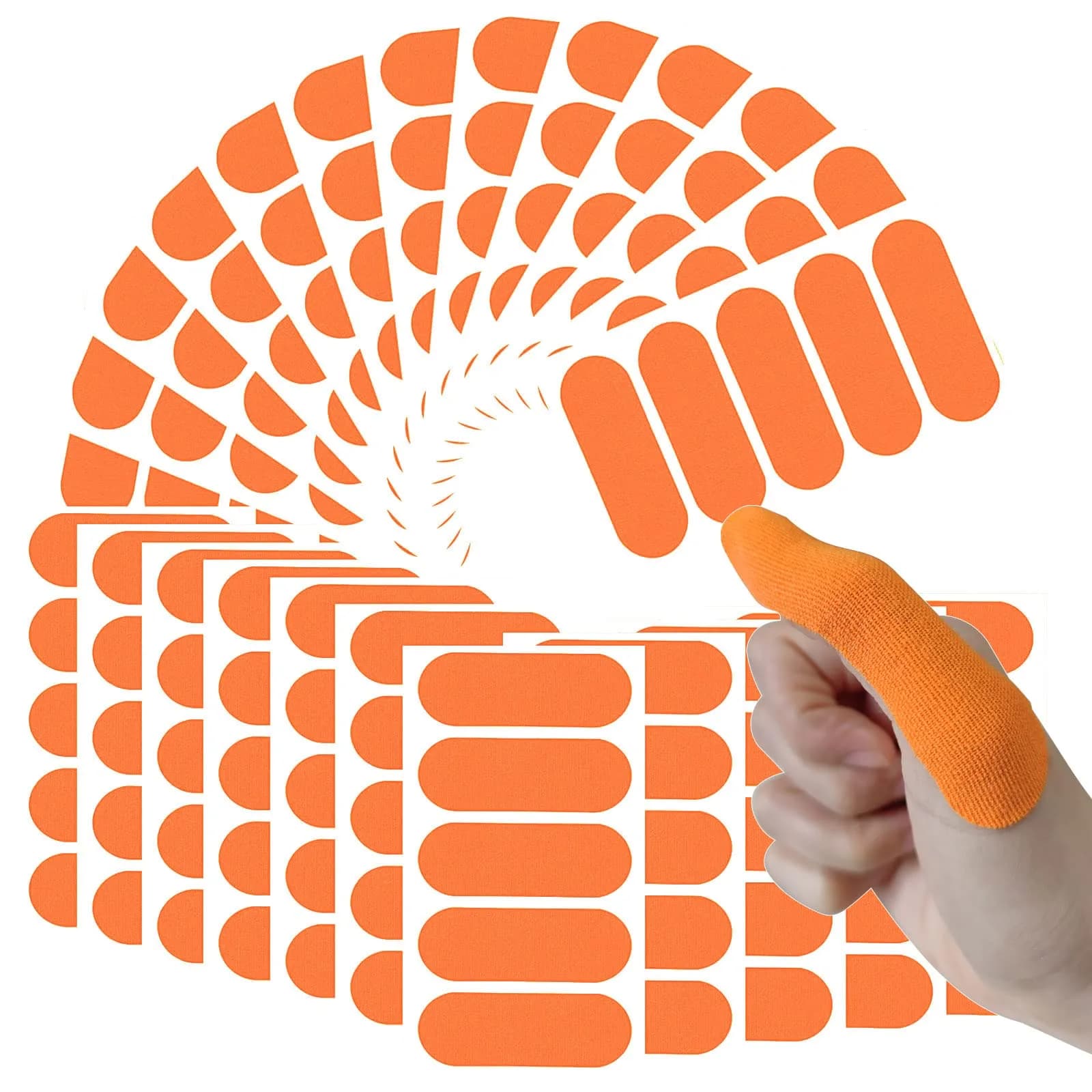 Birllaid Bowling Thumb Tape 120PCS | Elastic Cotton Sport Accessory for Men Women — Orange