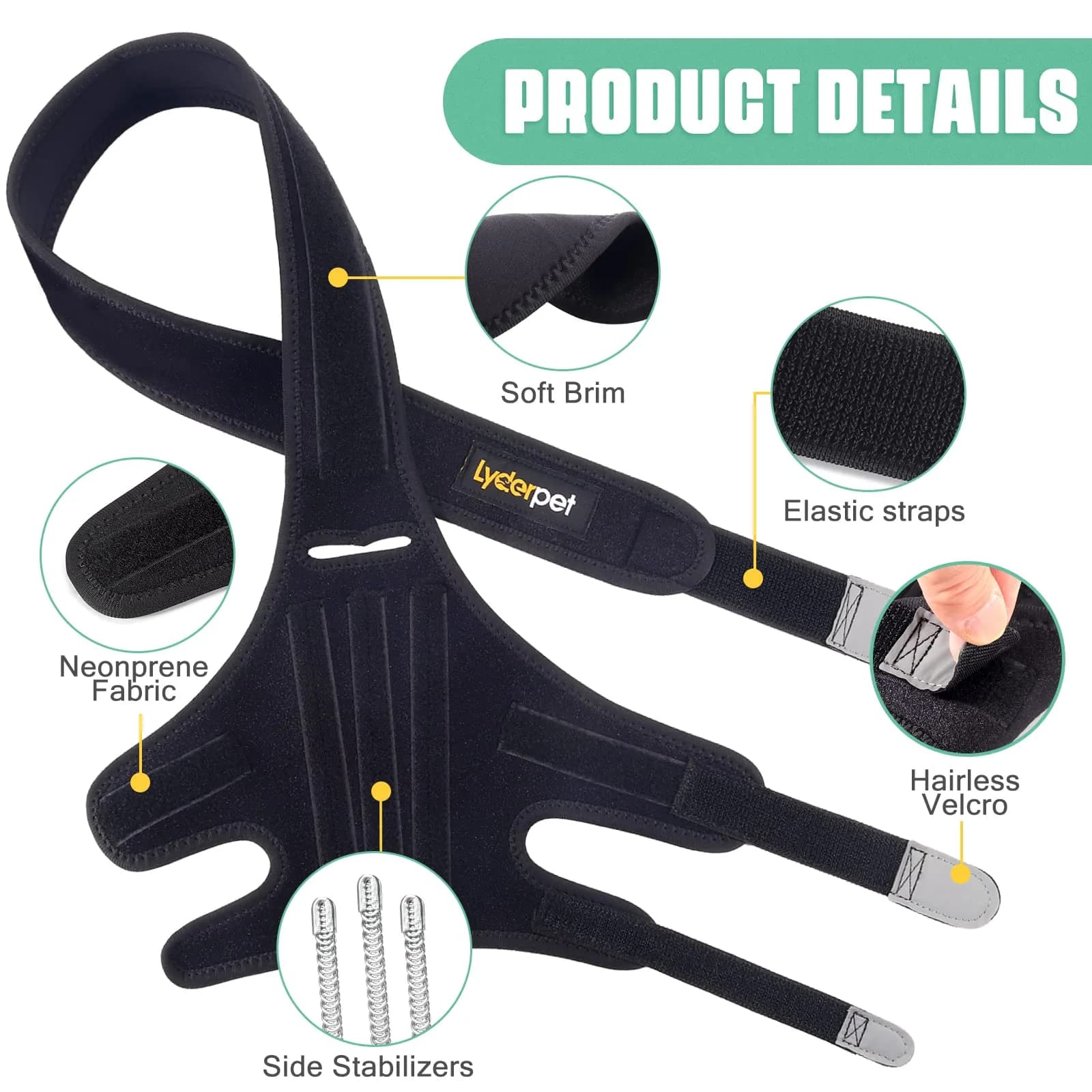 Lyderpet Dog ACL Brace for Rear Leg XL | Supports Cruciate Ligament Injuries & Post-Surgery Recovery - view 7