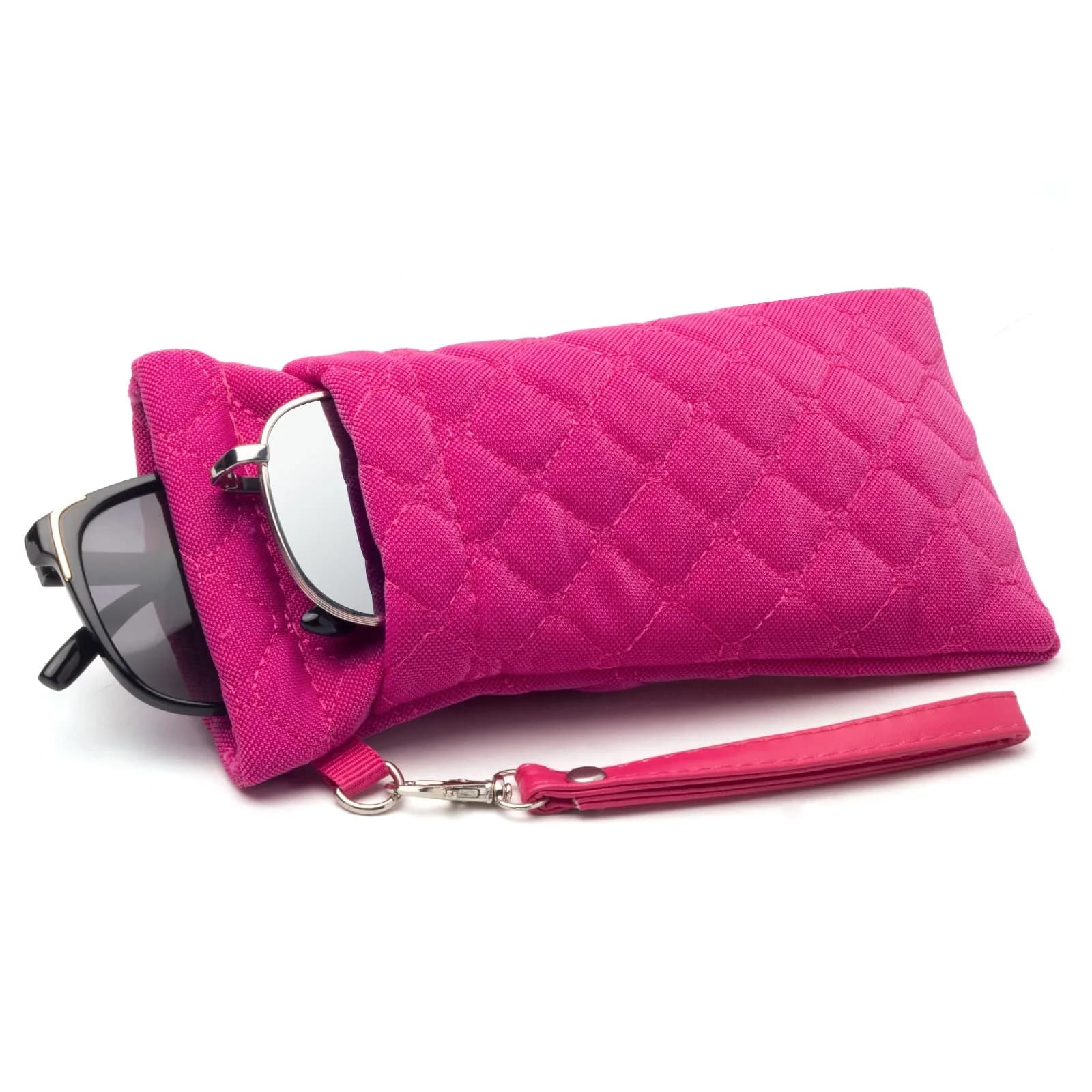 Face Shadow Double Glasses Case Soft Eyeglass Case for Women & Men | Holds Two Pairs - main product image