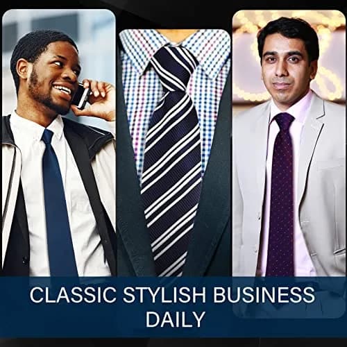 Unittype Classic 24 Pcs Zipper Pre-tied Neckties Assorted Colors | Adjustable & Stylish (70-120 chars) thumbnail 6