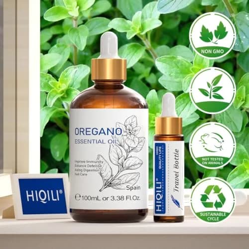HIQILI Oregano Essential Oil for Diffuser - 100ml (3.38 Fl Oz) | Steam Distilled, Pure & Natural thumbnail 9