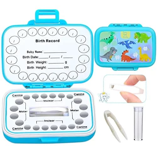 Caffox Tooth Keepsake Box for Kids | Baby Teeth Storage & First Tooth Container thumbnail 8