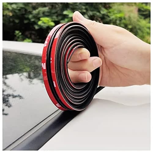 Turcee T-Car Weather Stripping Seal 5M (16.4ft) | Reduces Wind Noise & Dust Ingress thumbnail 1