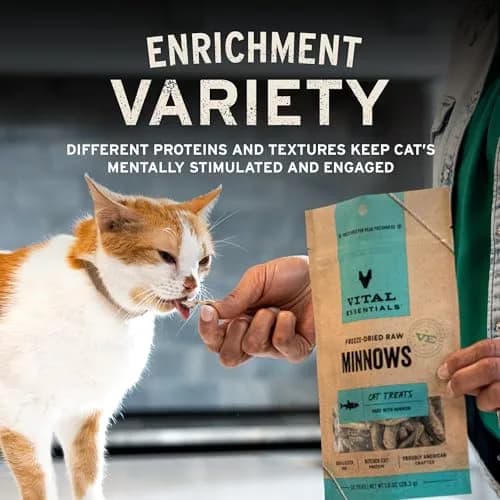 Vital Essentials Freeze Dried Raw Chicken Hearts Cat Treats 0.8 oz (22.7 g) | High Protein Single Ingredient Snack thumbnail 6