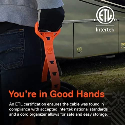 ONLINE LED STORE 15ft 50 Amp RV Extension Cord 125/250V NEMA 14-50 6 Gauge 4 Prong | Heavy Duty Power Cable for RVs thumbnail 6