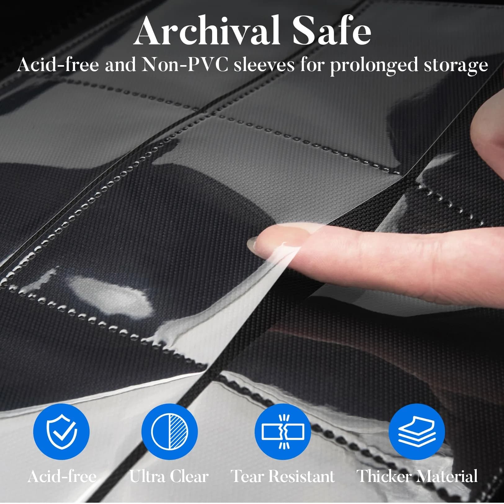 Fabmaker 9 Pocket Card Binder for 360 Cards, Yellow PU Cover | Archival Safe Trading Card Album - view 4