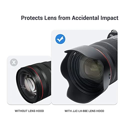 JJC Lens Hood for Canon RF 24-70mm f/2.8L IS USM & RF 24-105mm F2.8 L IS USM Z Lens | Replaces EW-88E thumbnail 6