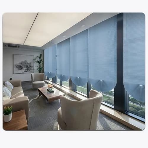 Jlong Cordless Pleated Paper Shades 35.4"W x 59"H | No-Drill Temporary Window Coverings thumbnail 6