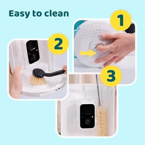 NETVUE Birdfy Smart Bird Feeder with AI Camera | Wireless Outdoor Birdwatching Camera in Yellow (8 x 7 x 11 inches) thumbnail 9