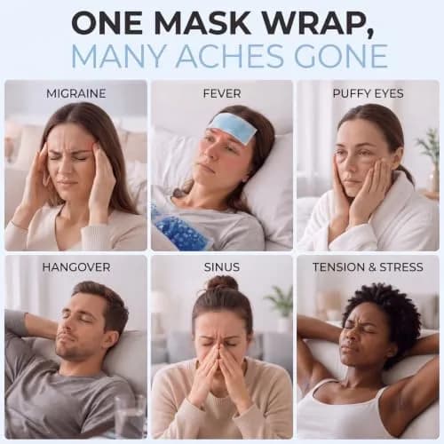 ONLYCARE Migraine Relief Cap, Headache Relief Cold Cap with Odorless Gel | Ergonomic Hot & Cold Therapy for Migraines thumbnail 8