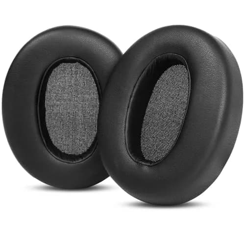 YunYiYi Replacement Earpads for Sony WH-XB910N Headphones | Black Protein Leather with Memory Foam (1 Pair) thumbnail 4