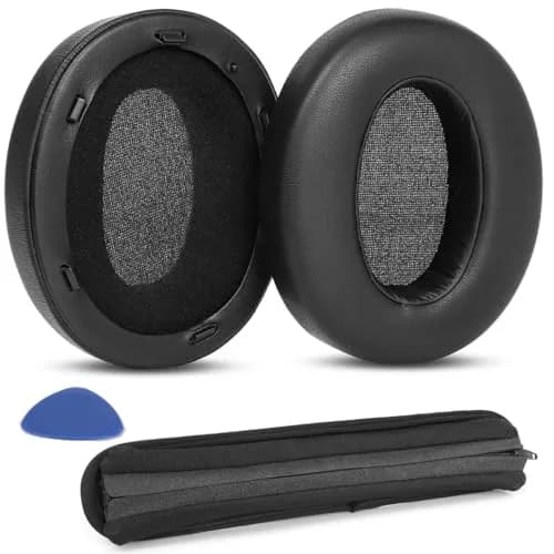 YunYiYi Replacement Earpads for Sony WH-XB910N Headphones | Black Protein Leather with Memory Foam (1 Pair) thumbnail 1
