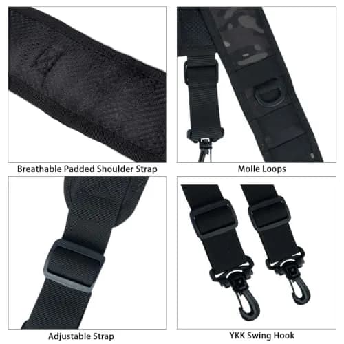 MELOTOUGH Tactical Suspenders for Duty Belt | Heavy Duty, Breathable & Adjustable (70-120 chars) thumbnail 6