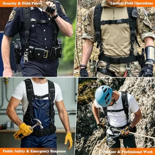 MELOTOUGH Tactical Suspenders for Duty Belt | Heavy Duty, Breathable & Adjustable (70-120 chars) thumbnail 8