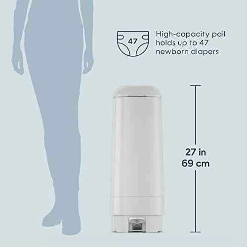 Diaper Genie Signature Diaper Pail with Easy Roll Refill 5L | Odor Lock & Hands-Free Operation thumbnail 5