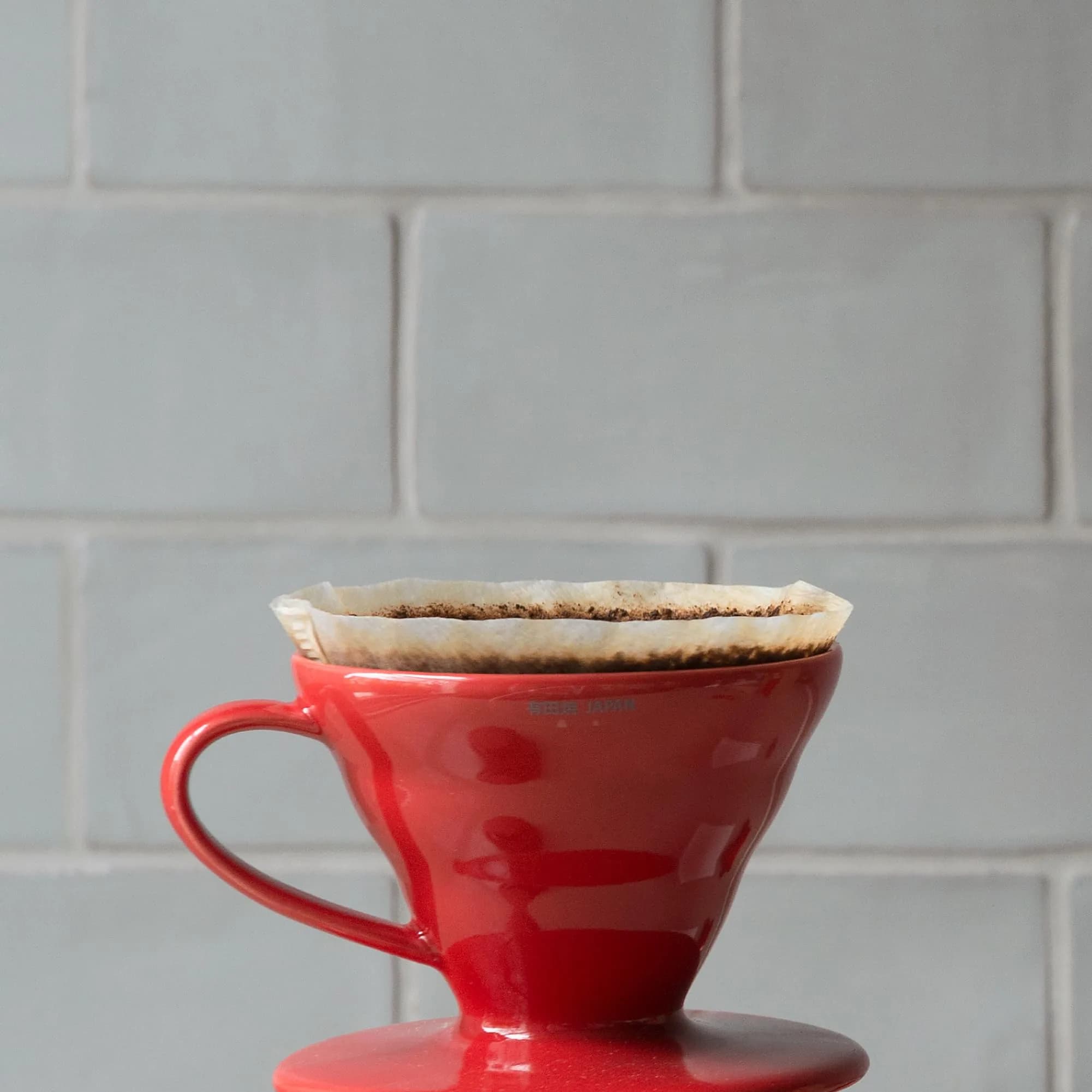 HARIO V60 Ceramic Coffee Dripper Red for 1-4 Cups | 600ml (20.29 Fl Oz) Pour Over Brewer - view 5