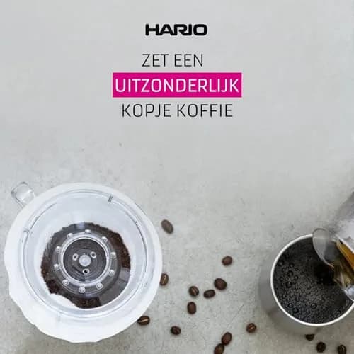 HARIO V60 Ceramic Coffee Dripper Red for 1-4 Cups | 600ml (20.29 Fl Oz) Pour Over Brewer thumbnail 7