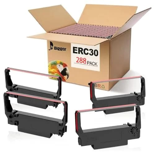 Bigger Replacement for ERC-30, ERC 30 34 38 B/R Compatible Ribbon 288 Pack | Long-lasting print quality thumbnail 1